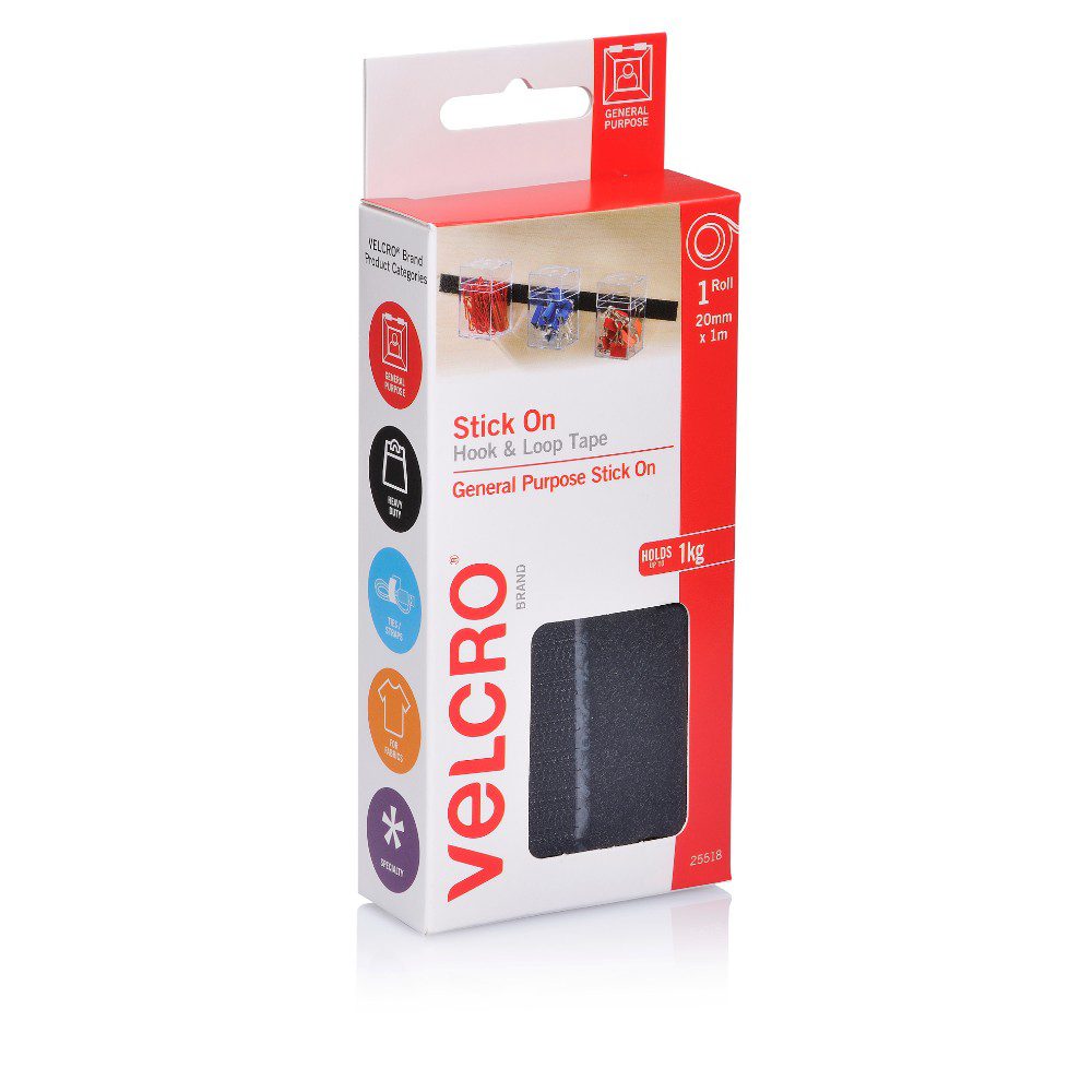 VELCRO Brand Hook and Loop Sticky Fastener Circles, Clear