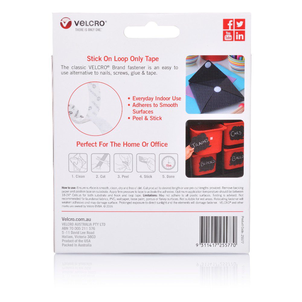 Elekin Nastro Adesivo in Velcro,Strisce Laccio Adesivo 10m x 2cm,Nastro zanzariera Bianco Aderenza Forte Autoadesivo Hook Loop per Portafoto,Fai da Te 
